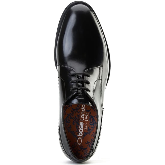 Base London Edison Leather Men's Black Lace-Up Shoes - Image 4