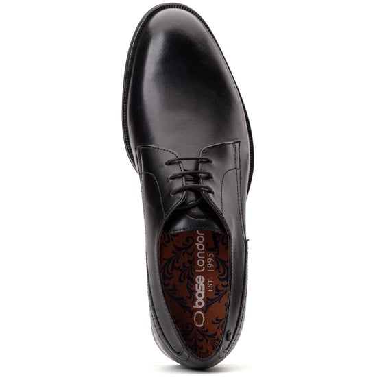 Base London Edison Leather Men's Black Lace-Up Shoes - Image 4