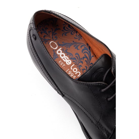 Base London Edison Leather Men's Black Lace-Up Shoes - Image 6