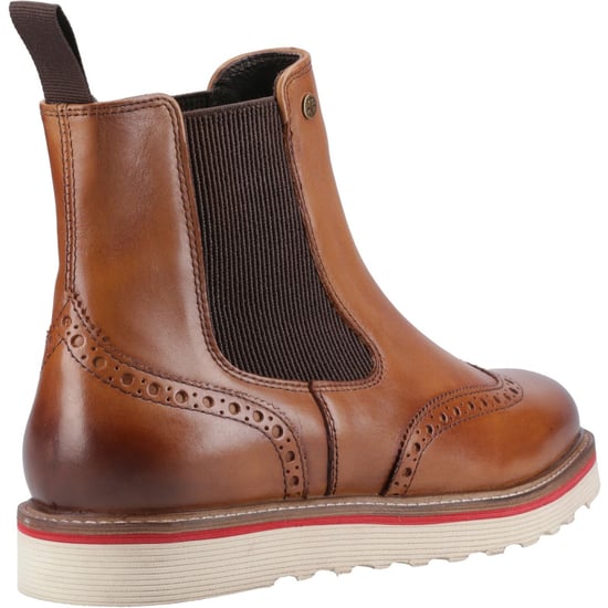 Hunter Orkney Brogue Dealer Boot Leather Men's Tan Ankle Boots - Image 2