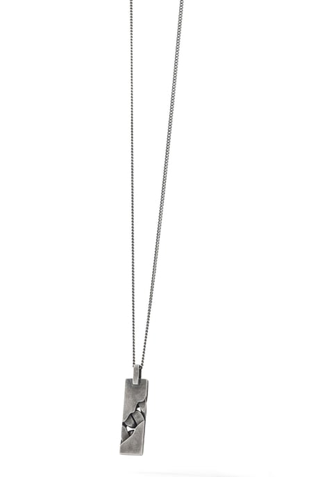 cai Pendant with chain 925/sterling silver, rhodium-plated, oxidised - Image 4