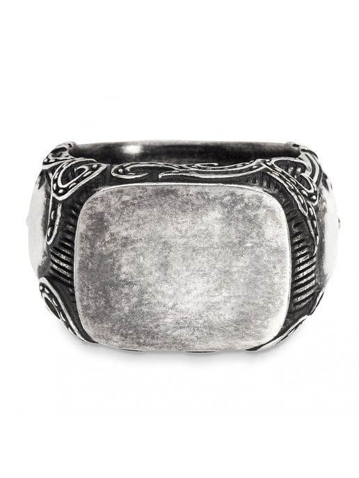cai Ring 925/- Sterling silver matt oxidised skull - Image 2