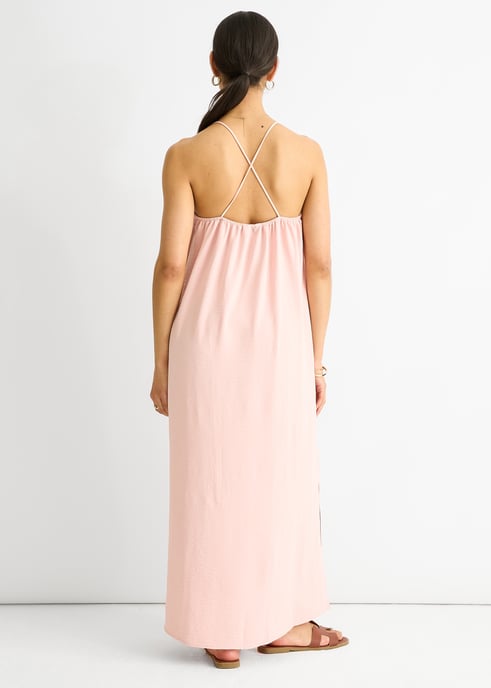 Blush Strappy Cross Back Airflow Oversized klänning - Image 4