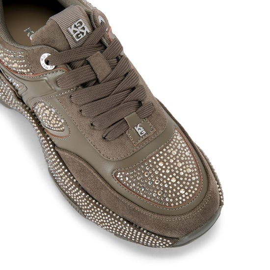 KG Kurt Geiger  Lucile Lace Up Gem Sneakers - Image 4