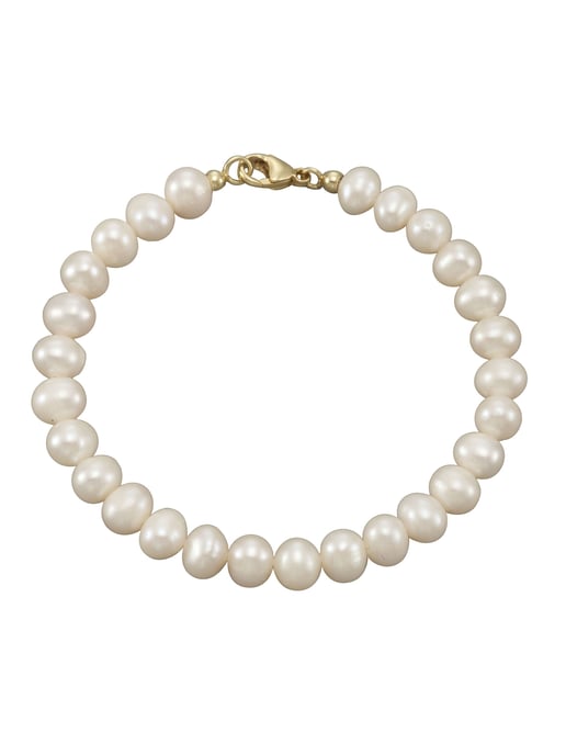 Fascination by Ellen K. Bracelet 375/- Gelbgold Süßwasserperlen 7-7,5mm - Image 1