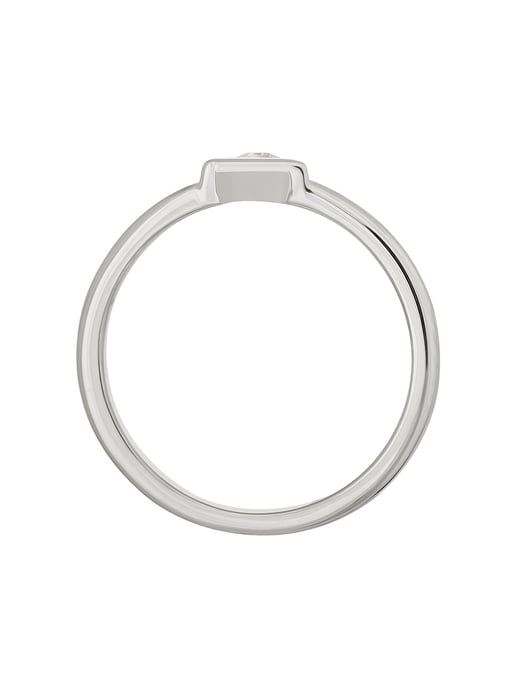 cai Ring 925 silver rhodium-plated with zirconia triangle - Image 4