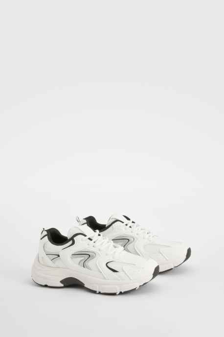 Sporty Panelled Trainers - Image 1