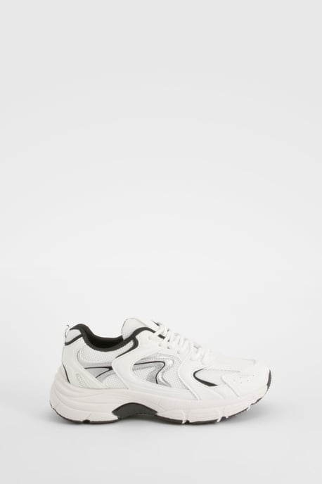 Sporty Panelled Trainers - Image 2