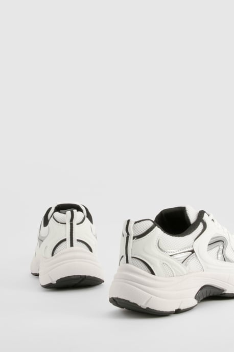 Sporty Panelled Trainers - Image 3