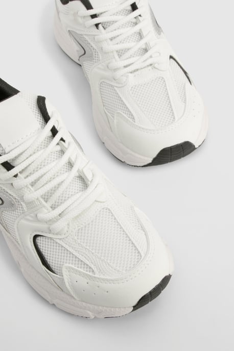 Sporty Panelled Trainers - Image 4