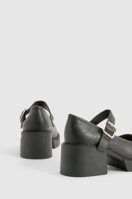 Chunky Heeled Mary Janes - Image 4