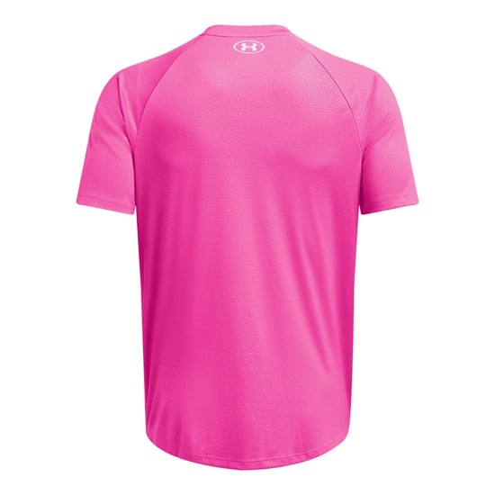 Heren-T-shirt Under Armour Tech Emboss in Roze - Image 4