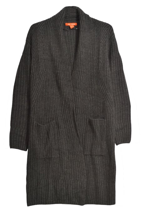 Ribbed Open Front Cardigan - Image 4