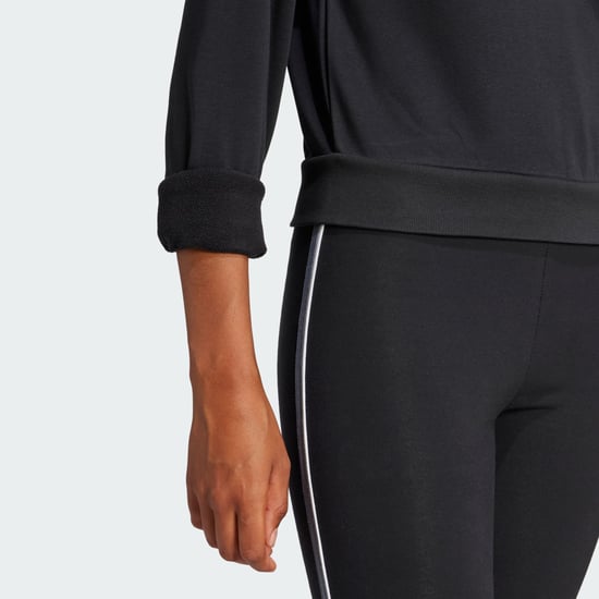 Essentials Color Pop French Terry Crop Quarter-Zip Track Jacket - Image 5