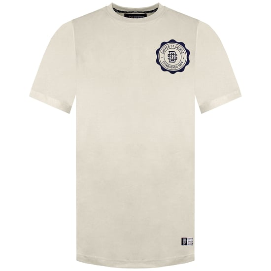 Duffer Stamp Mens Cream T-Shirt - Image 1