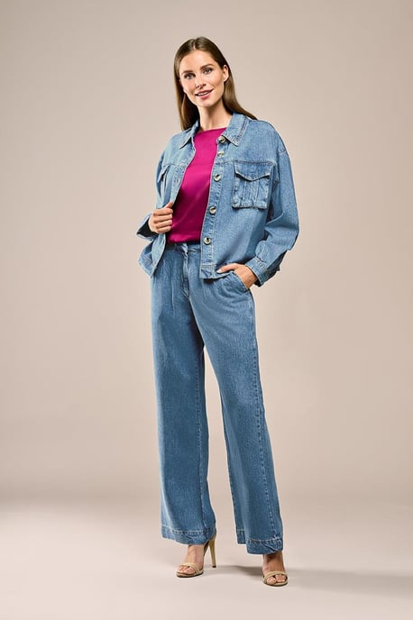 Berry Blouse Denim Blauw - Image 1