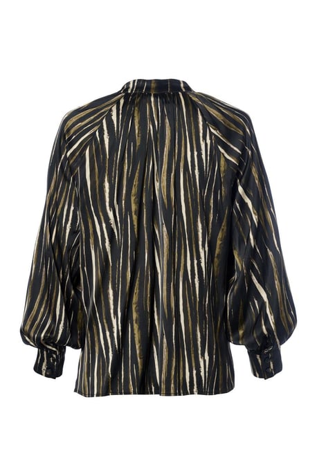 Bension Print Blouse Zwart / Multi - Image 4