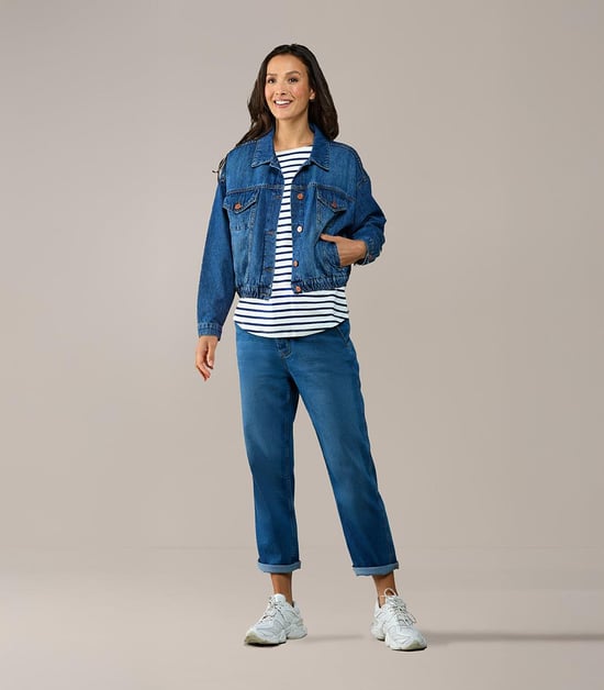 Caroline Tensen Helsinki Oversized Denim Jacket Denim Blue - Image 6