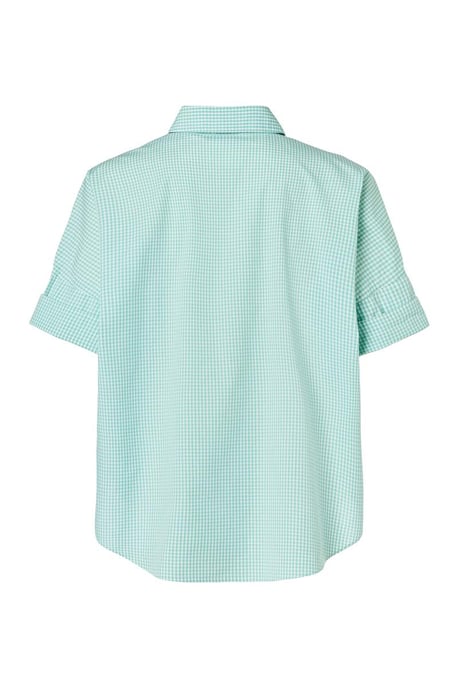 Caroline Tensen Leeds Oversized Check Blouse Wit / Groen - Image 5