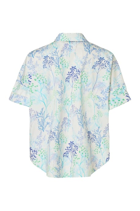 Caroline Tensen Leeds Oversized Print Blouse Wit / Navy - Image 5