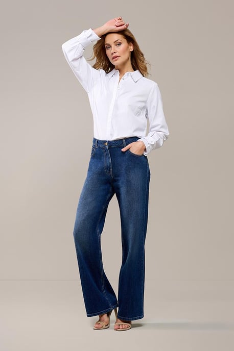 Livia Denim Broek Denim Dark - Image 1