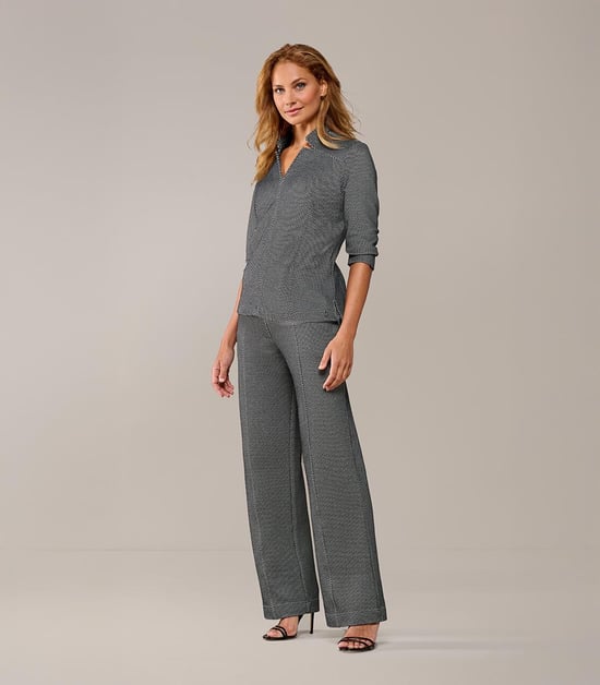 Leony Broek Zwart / Off White - Image 6