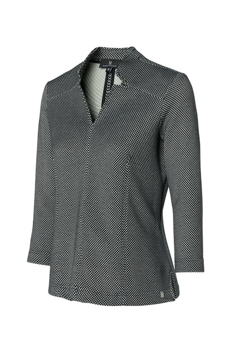 Lora Top Zwart / Off White - Image 4