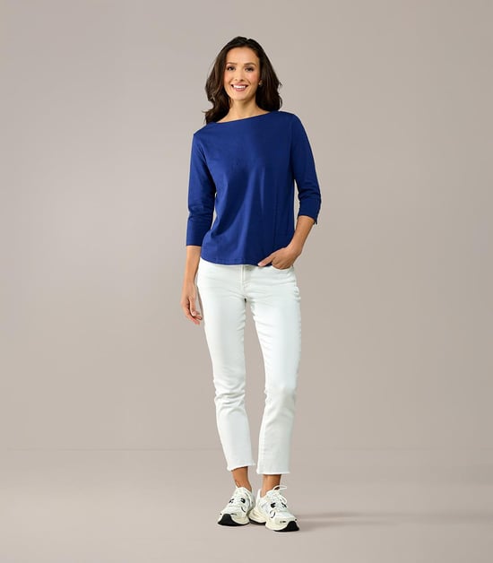 Caroline Tensen Oxford Top Navy - Image 6