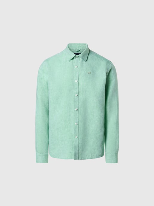 North Sails Shirt Linen with embroidered logo - Image 3
