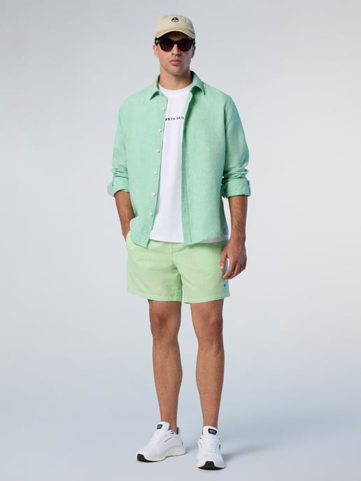 North Sails Shirt Linen with embroidered logo - Image 5
