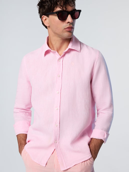 North Sails Shirt Linen with embroidered logo - Image 4