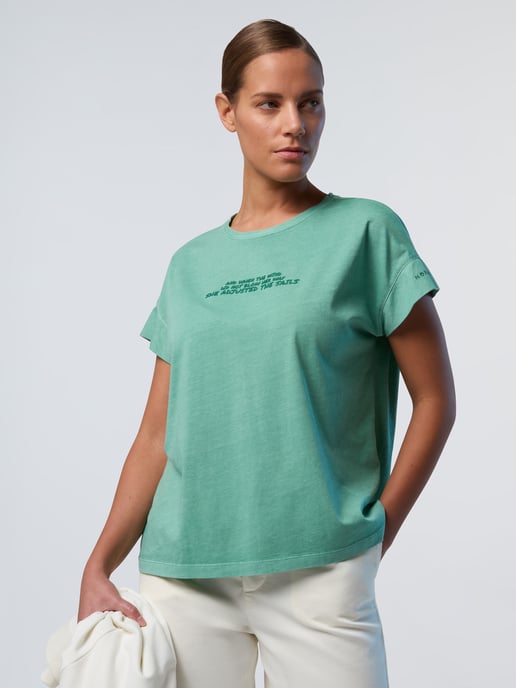 North Sails T-shirt med slogantryck - Image 4