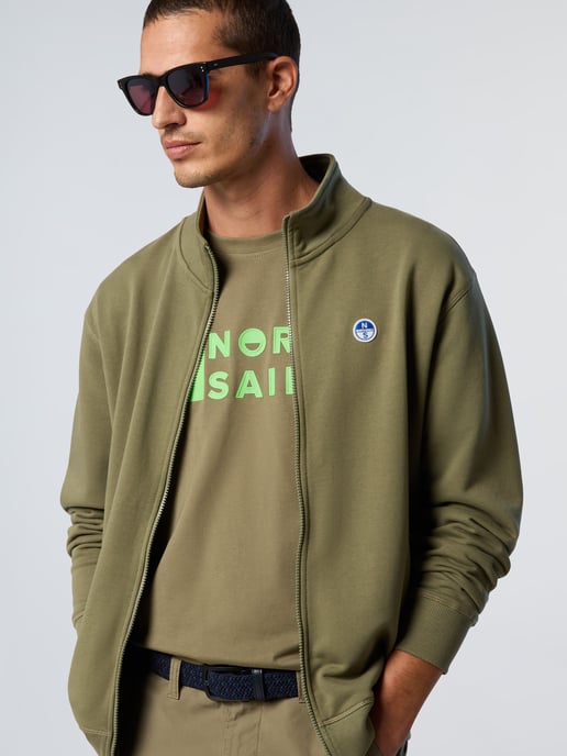 North Sails Sweatshirt Volledige ritssluiting met logopatch - Image 4