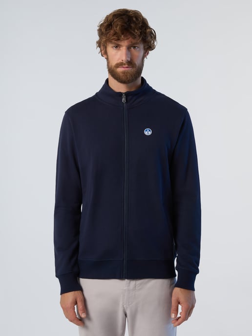 North Sails Sweatshirt Volledige ritssluiting met logopatch - Image 1