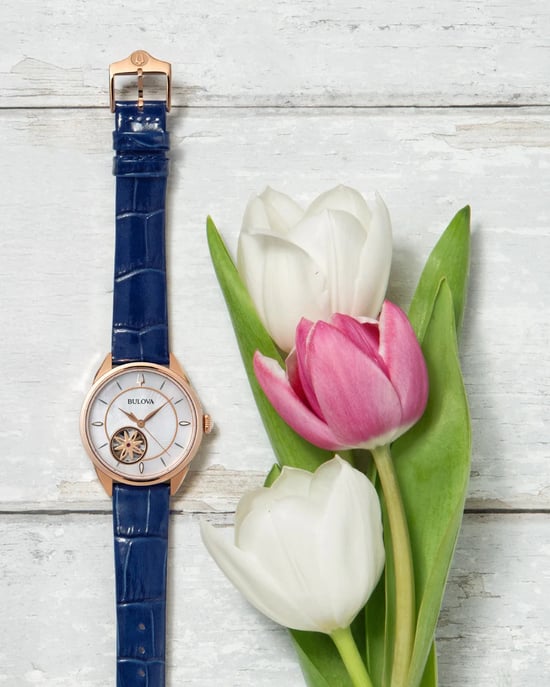 Bulova Sutton Dames Blauwe Horloge 97L180 - Image 3