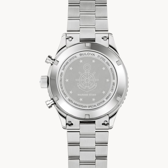 Bulova Marine Star Heritage Heren Zilver Watch 98B451 - Image 3