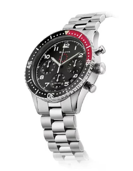 Bulova Marine Star Heritage Heren Zilver Watch 98B451 - Image 4