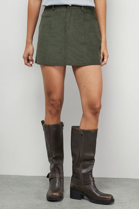 Cord Micro Mini Skirt - Image 3