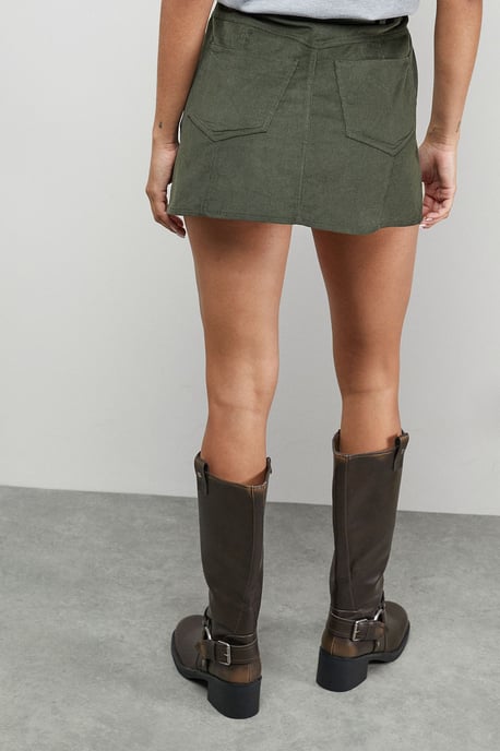 Cord Micro Mini Skirt - Image 4