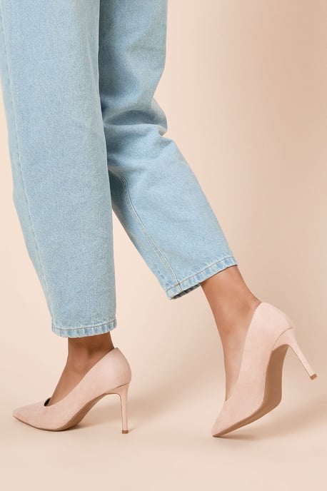 Wide Fit Dash Pointed High Stiletto Heel Court Shoes - Image 4