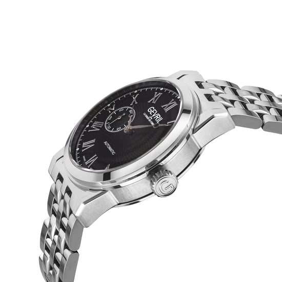 Gevril Men's Madison 316L Stainless Steel Case, Black Dial, 316L Stainless Steel Bracelet. - Image 3