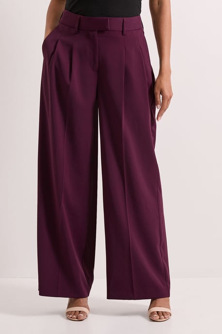 Pleated Wide Leg Trouser - Image 1