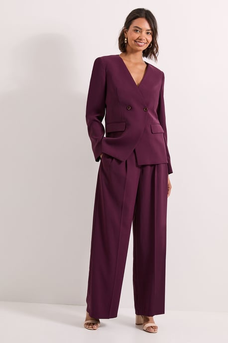 Pleated Wide Leg Trouser - Image 2