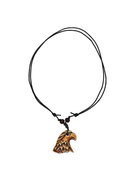 Steuer Modeschmuck Pendant with chain Adler Steuerrad Textilband schwarz - Image 2