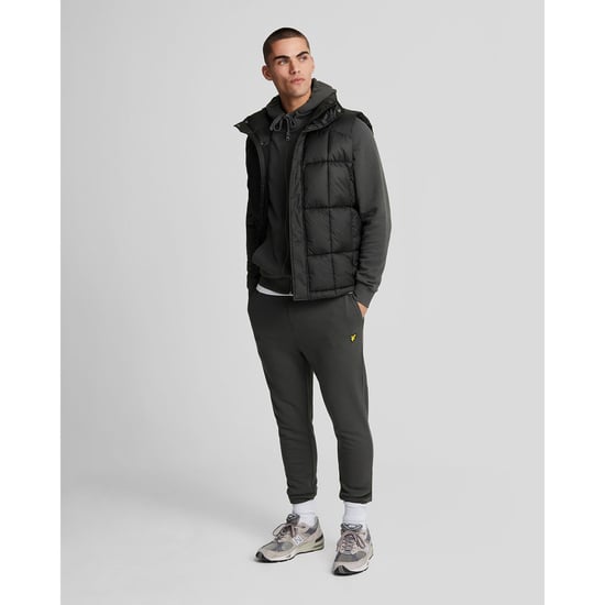 Heren Lyle And Scott Zip Through Hoodie in Gunmetal - Image 2