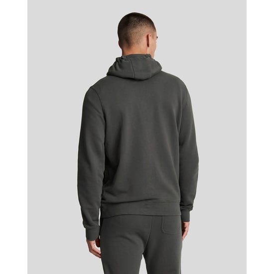 Heren Lyle And Scott Zip Through Hoodie in Gunmetal - Image 3
