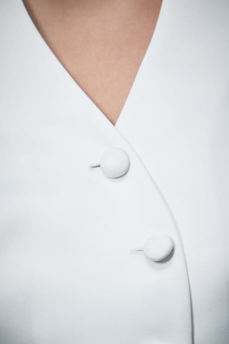 Lisa Tan Waisted Peplum Hem Jacket - Image 5