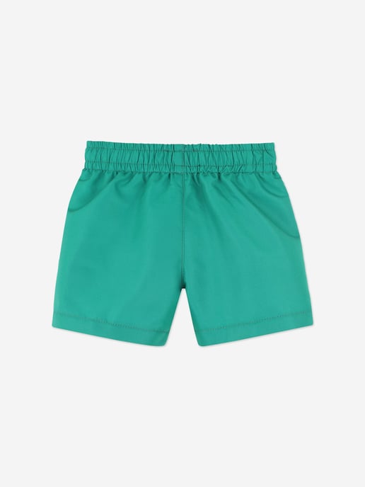Baby Boys Logo Swim Shorts in Green - Image 2