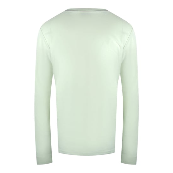 Diesel Monotone Logo Long Sleeve Off White T-shirt - Image 2