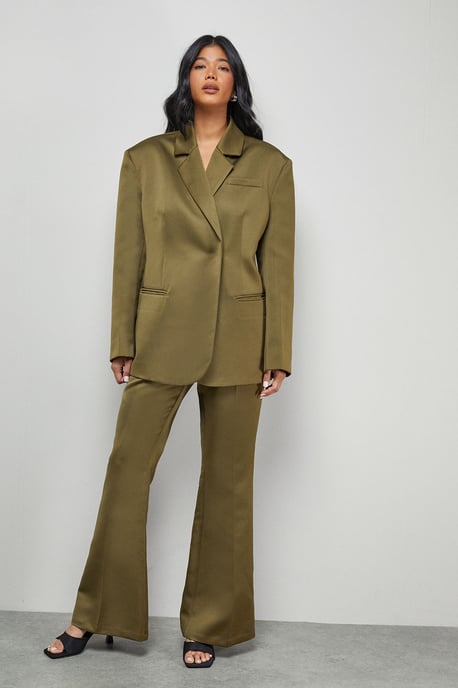 Premium Satin Oversized Blazer Co-ord - Image 2